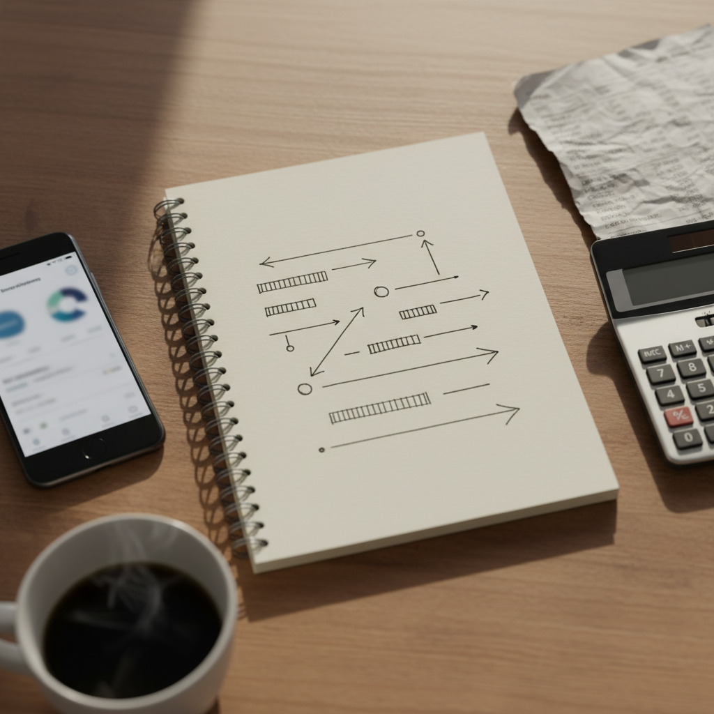 המחשה גרפית לאופן שבו מניות משתלבות בתיק השקעות מגוון