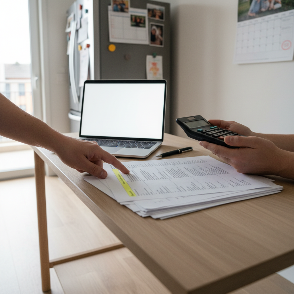 בדיקת עלויות ודמי ניהול במסמכים בבית