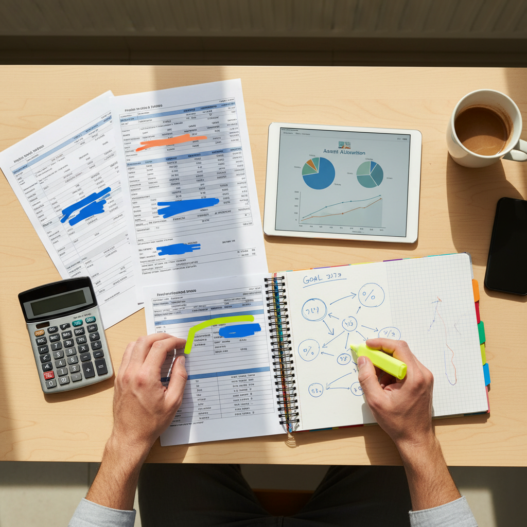 איסוף נתונים ותכנון ראשוני עם מתכנן פיננסי