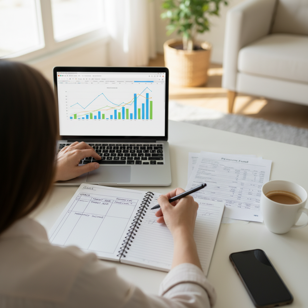 מיפוי מקורות הכנסה שונים כחלק מתכנון פרישה לפנסיה